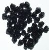 50 5mm Black Baby Bell Flower Beads